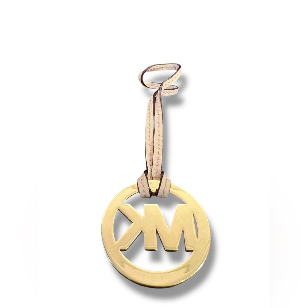 Michael Kors MK Logo Gold Charm Buckle w/Cream Strap Hang Tag‎ - Picture 3 of 4